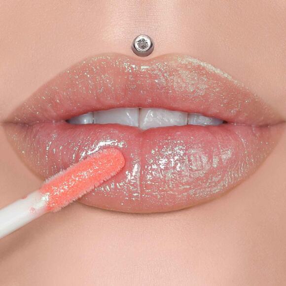 JEFFREE STAR The Gloss PEACH PRICE TAG Lipgloss Soft Peach Green‎ Pearl - Picture 1 of 5